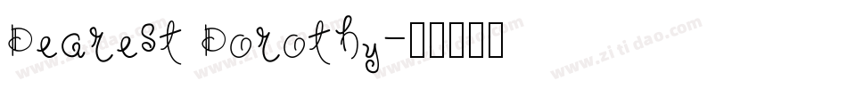 Dearest Dorothy字体转换
